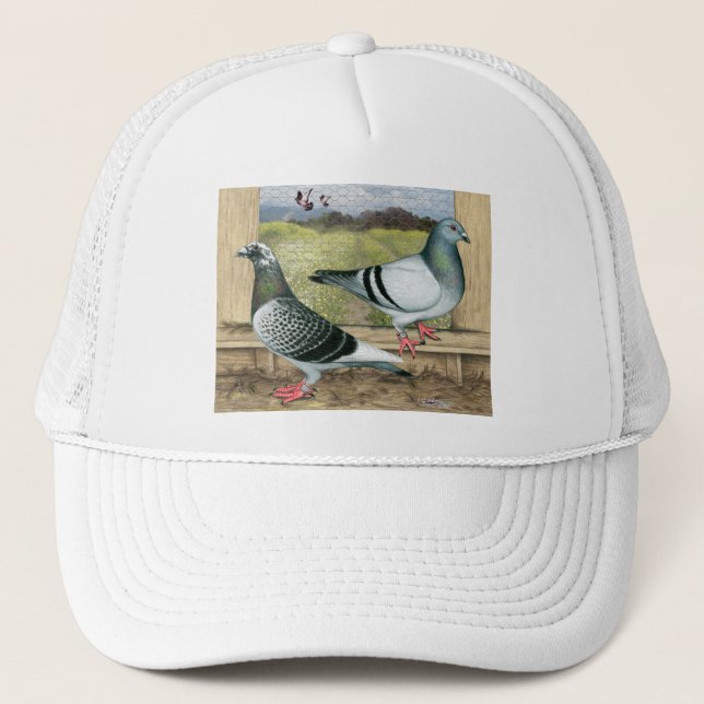 Racing Homers in Loft Trucker Hat (Front)