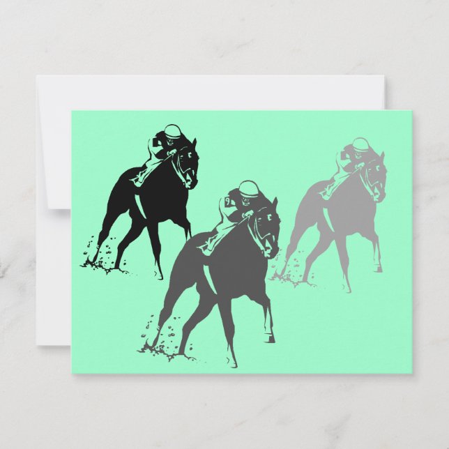 Racing Horses race Kentucky Derby Party Invitation (Front)