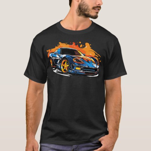 Racing  Illustration T_Shirt