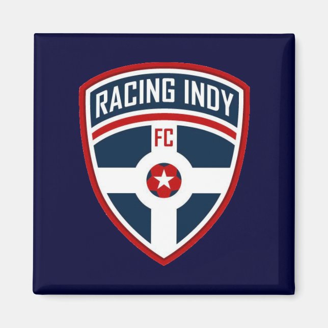 Racing Indy Blue Magnet (Front)