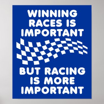 Racing Is More Important Dirt Bike Motocross Sign by allanGEE at Zazzle