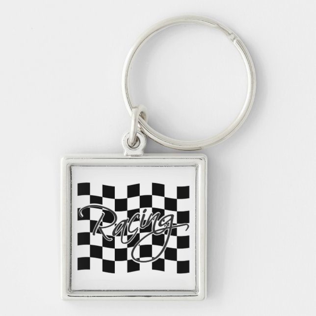 Racing key chain, customize keychain (Front)