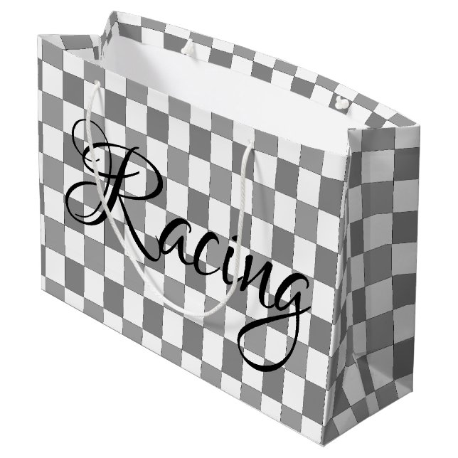 Racing Large Gift Bag (Back Angled)