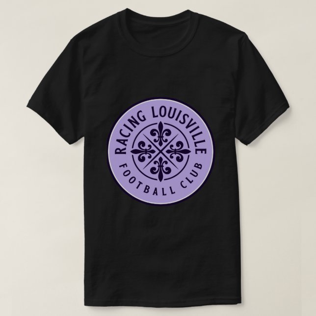 Racing Louisville FC logo Louisville logo Kentucky T-Shirt (Design Front)