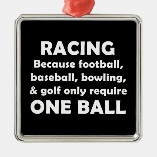 Racing Metal Ornament