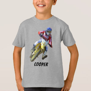 Racing Motocross Rider Graphic Art T-Shirt