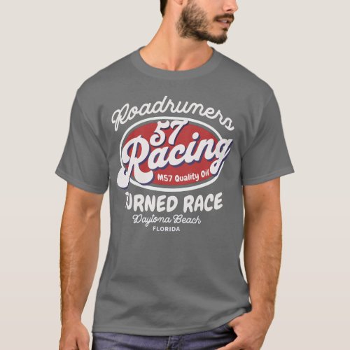 Racing Motor Road runner Daytona Beach T_Shirt
