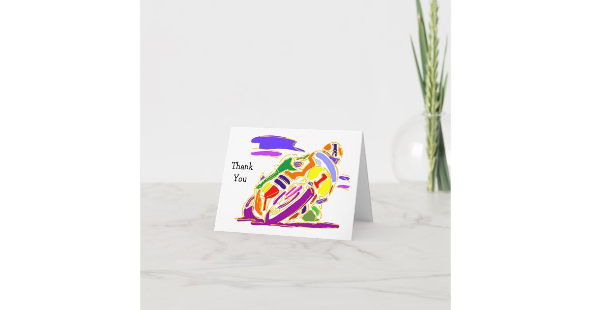 racing-motorcycle-thank-you-cards-zazzle