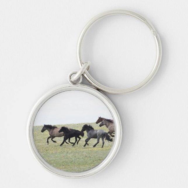 Racing Mustangs - Keychain (Front)
