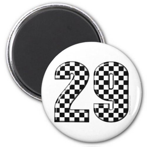 racing number 29 magnet