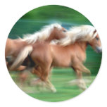 Racing Palomino Horses Sticker