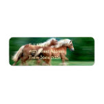 Racing Palomino Return Address Label