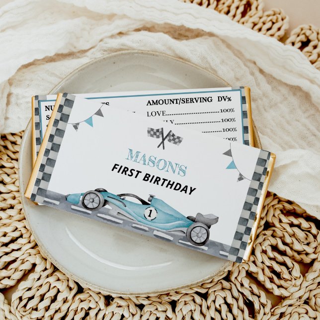 Racing Party Birthday Hershey Bar Favors (Creator Uploaded)