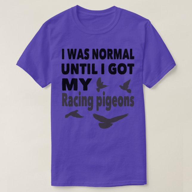 Racing Pigeon Design T-Shirt (Design Front)