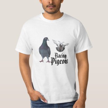 Racing Pigeons T-shirt by naturanoe at Zazzle