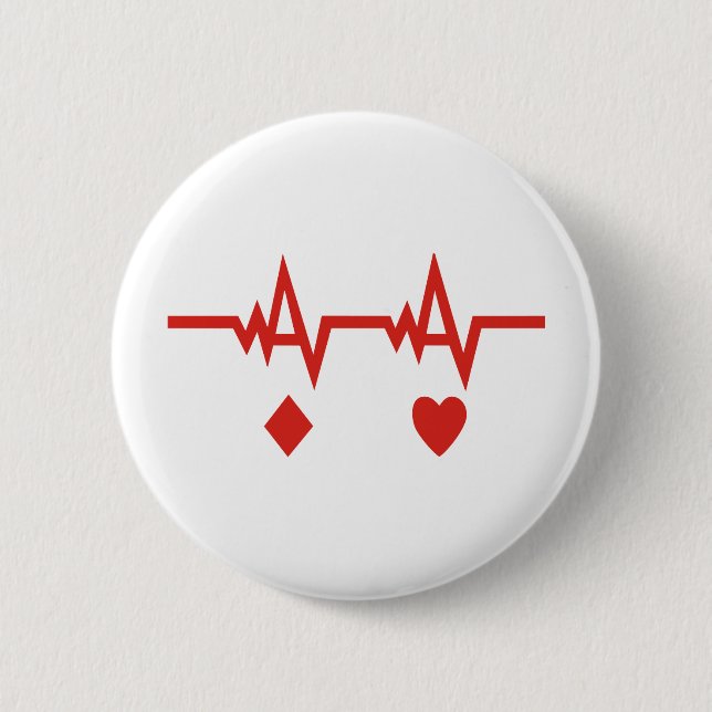 Racing Pulse Pinback Button (Front)