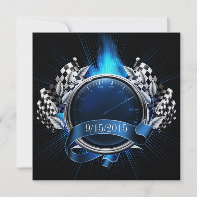 Racing Race Car Event Invitation (Front)