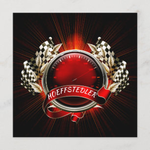 Racing Race Car Event Invitation