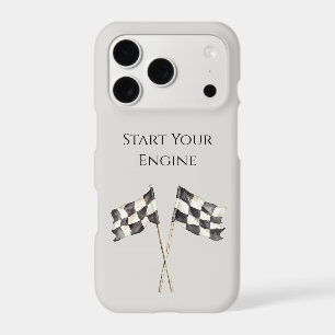 Racing Race Car Flags iPhone 17 Pro Case