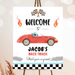 Racing Race Car Two Fast Curious Boy Welcome Poste Poster at Zazzle