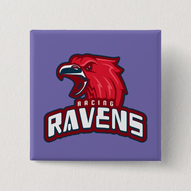 Racing Ravens Button (Front)