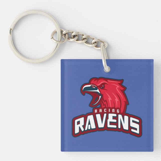 Racing Ravens Keychain (Front)