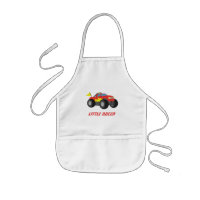 Racing Red Monster Truck Racer Boys Personalized