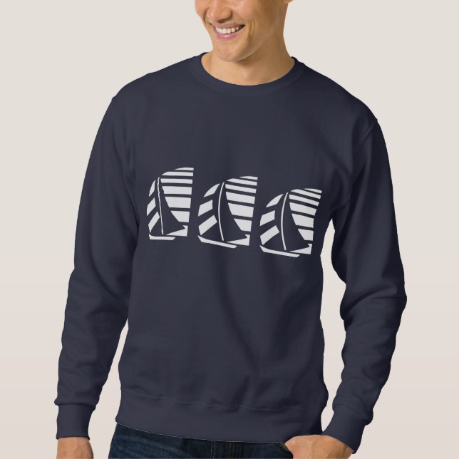 Racing Sailboats Boating T-shirt Sweatshirt (Front)