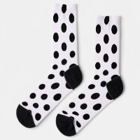 Racing Silks Dots Black on White Derby Polka Dot
