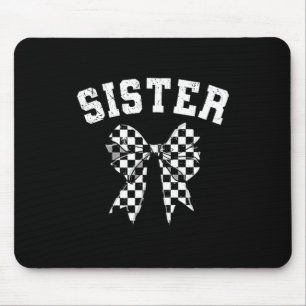 Racing Sister Of The First Birthday Boy Race Car F Mouse Pad