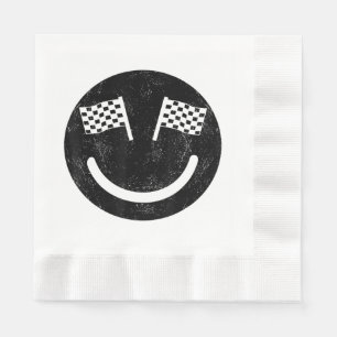 Racing smile for Race Car Parties Napkins