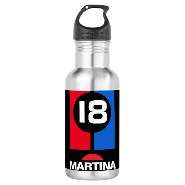 RACING STAINLESS STEEL WATER BOTTLE (Front)
