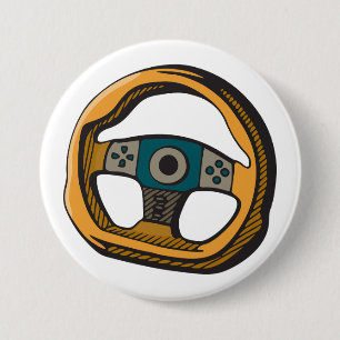 Racing Steering Wheel Controller Gamer Button