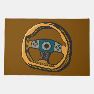 Racing Steering Wheel Controller Gamer Doormat