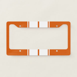 Racing Stripe Plate Frame - Orange