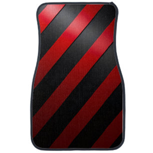 Racing Stripe Sport Car Floor Mats – Customizable