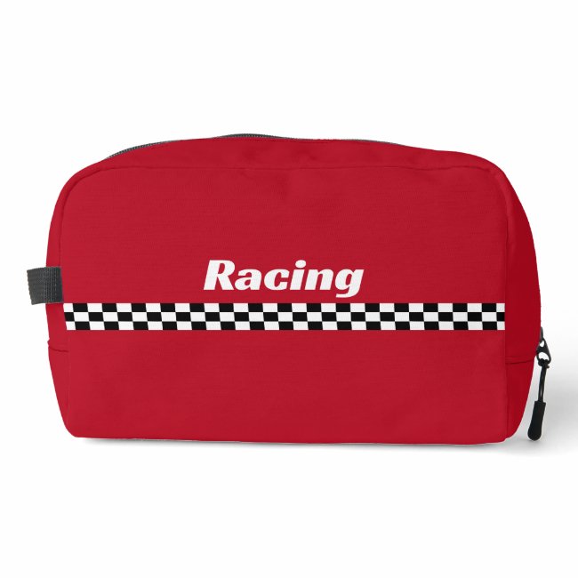 Racing Stripes Design Dopp Kit Bag