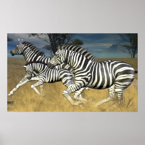 Racing Stripes _ Running Zebra Print
