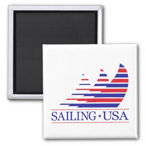 Racing Stripes_Sailing USA Magnet