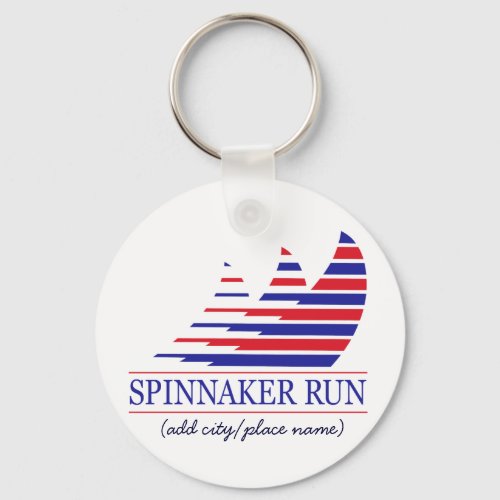 Racing Stripes_Spinnaker Run Keychain