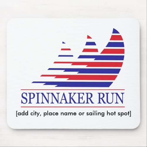 Racing Stripes_Spinnaker Run Mouse Pad