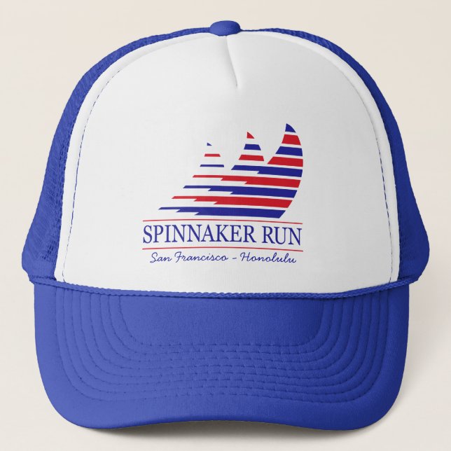 Racing Stripes _Spinnaker Run_SF - Honolulu Trucker Hat (Front)
