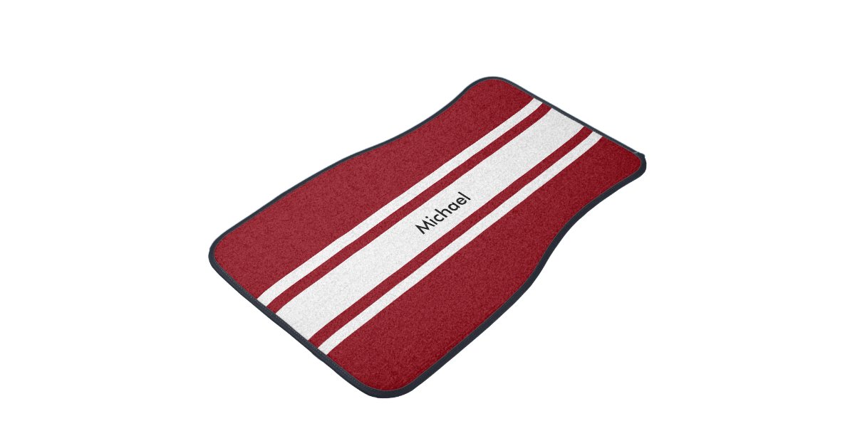 Racing Theme Car Mat | Zazzle