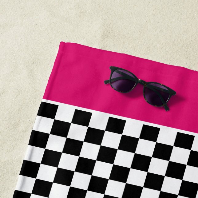 Racing Theme Personalized Beach Towel (In Situ)