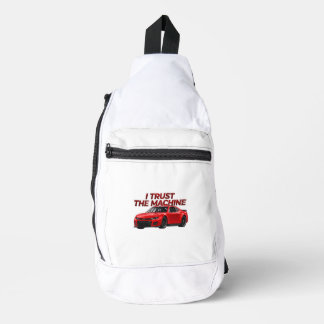 Racing Themed Sling Bag | I Trust the Machine