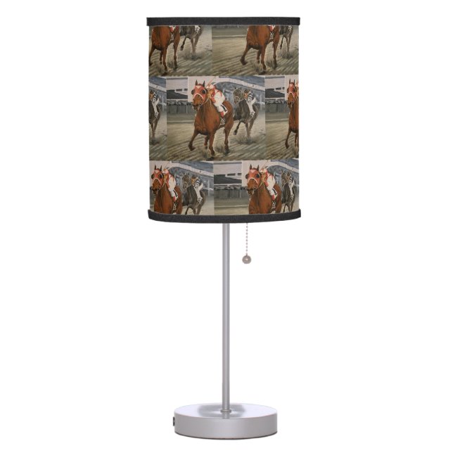 Racing Thoroughbred is the Winning Horse Table Lam Table Lamp (Left)