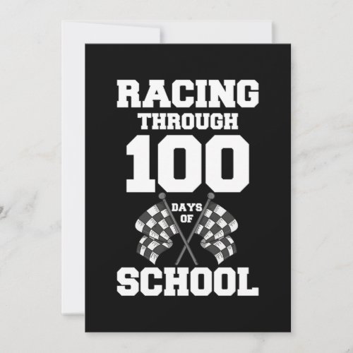 Racing Through 100 Days Of School Race Car Themed Save The Date