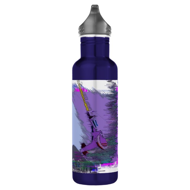 Racing To Scoot - Stunt Scooter   Stainless Steel Water Bottle (Right)