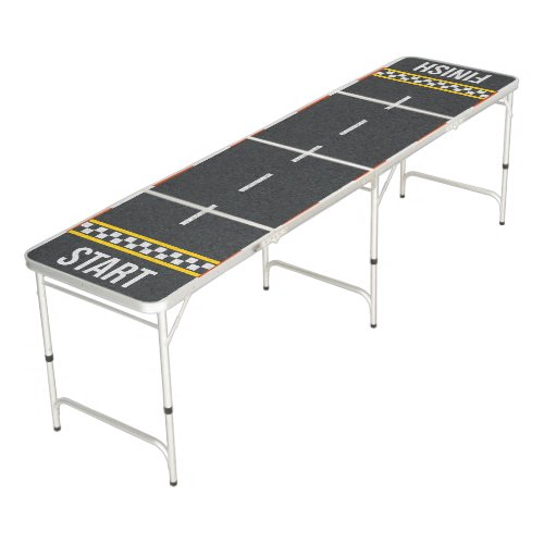 Racing Tracks Motorbike Games Start And Finish Beer Pong Table