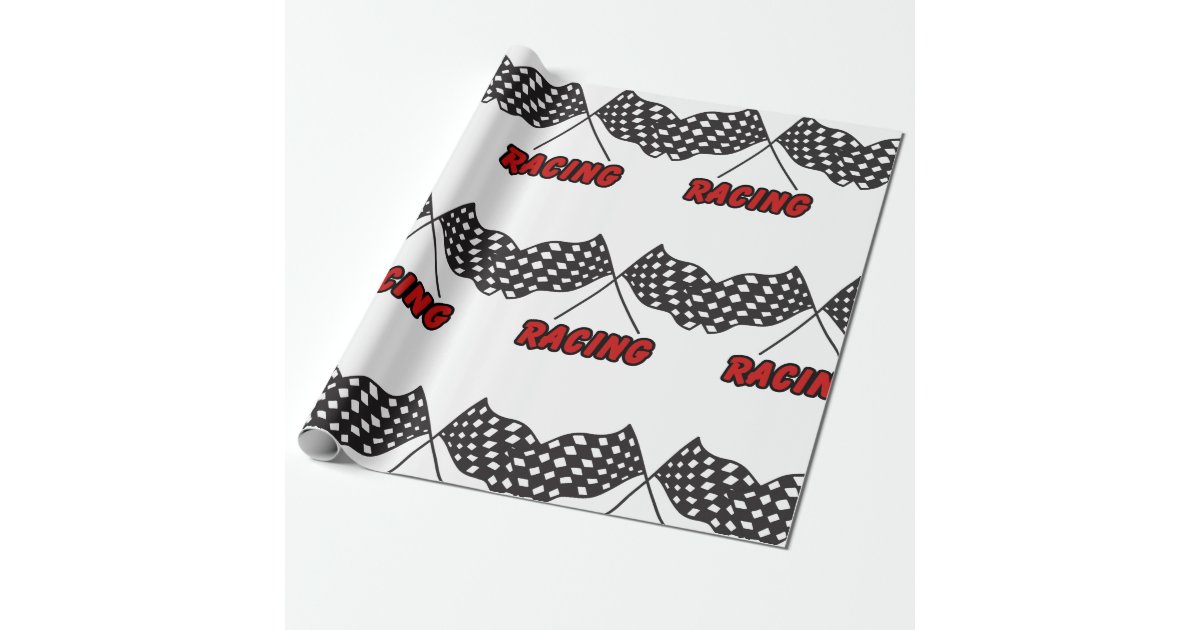 Racing Wrapping Paper Zazzle